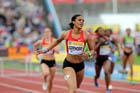 Kaliese Spencer wins the 400 metres Hurdles, 2011 Aviva London Grand Prix